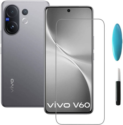 BRENZZ Edge To Edge Tempered Glass for Vivo V60 5G, vivo V60 5G(Pack of 1)