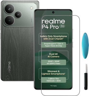 DSCASE Tempered Glass Guard for REALME P4 PRO 5G, realme P4 Pro 5G(Pack of 1)