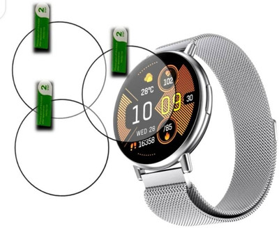 DB Tempered Glass Guard for FIRE-BOLTT DESTINY SMART WATCH TEMPERED GLASS (PACK OF 3)(Pack of 3)