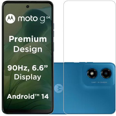 KMPERED Tempered Glass Guard for MOTOROLA G04, MOTO G04, moto g04, Moto G04, Motorola moto G04(Pack of 1)