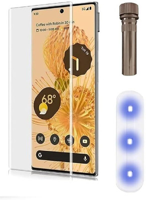 AACL Tempered Glass Guard for Premium Tempered Glass Design for Google Pixel 6 Pro 5G Advanced Border Less Full Edge to Edge UV Screen Protector and Easy Installation Kit(Pack of 1)