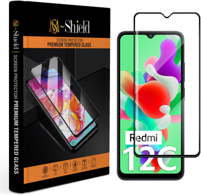 MS-Shield Tempered Glass Guard for Redmi 12C(Pack of 1)