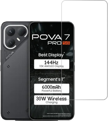 VAYUVAULT Tempered Glass Guard for Tecno Pova 7 Pro 5G, Tempered Glass(Pack of 1)
