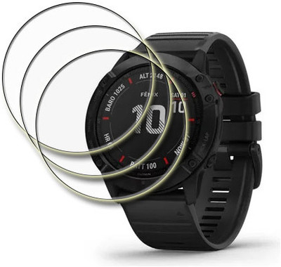 MUTAALI Tempered Glass Guard for Garmin Fenix 6X Sapphire Smartwatch(Pack of 3)