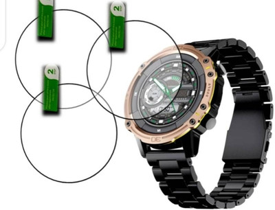 DB Tempered Glass Guard for BOULT STRIKER 1.52 SMART WATCH TEMPERED GLASS (PACK OF 3)(Pack of 3)