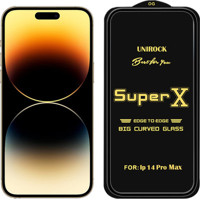 Unirock Tempered Glass Guard for Apple iphone 14 pro max(Pack of 1)