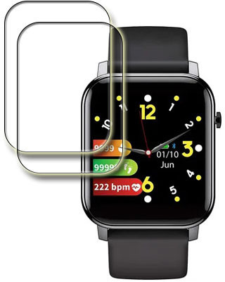 MUTAALI Tempered Glass Guard for Gizmore GizFit 908 smartwatch(Pack of 2)
