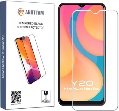 ANUTTAM Tempered Glass Guard for Vivo Y20(Pack of 1)