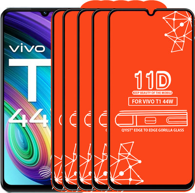Qyist Tempered Glass Guard for Vivo T1 44W(Pack of 5)