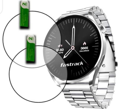 DOWRVIN Tempered Glass Guard for FASTRACK DEZIRE FX1 SMART WATCH TEMPERED GLASS (PACK OF 2)(Pack of 2)