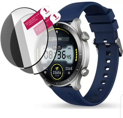DOWRVIN Tempered Glass Guard for PEBBLE COSMOS LUXE 3 SMART WATCH TEMPERED GLASS (PACK OF 2)(Pack of 2)