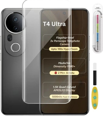 Matte Guard Tempered Glass Guard for Vivo T4 Ultra Temper Glass Edge To Edge Screen Guard For Vivo T4 Ultra 5G Tempered Glass uv4(Pack of 1)