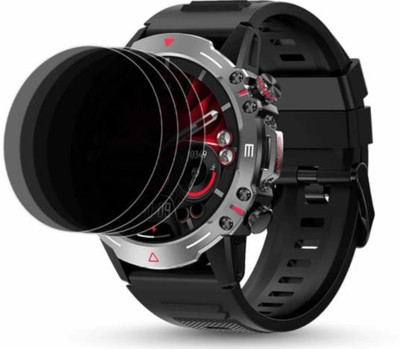 KHWABEEDA Tempered Glass Guard for PEBBLE COSMOS QUEST SMART WATCH TEMPERED GLASS ( PACK OF 4)(Pack of 4)