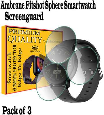 EZGER Tempered Glass Guard for ambrane fitshot sphere(Pack of 3)