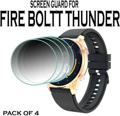 DOWRVIN Tempered Glass Guard for Fire- Boltt thunder smart watch (pack of 4)(Pack of 4)