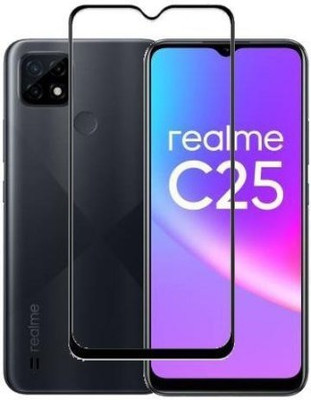 GLADLY Tempered Glass Guard for Realme C25s(Pack of 1)
