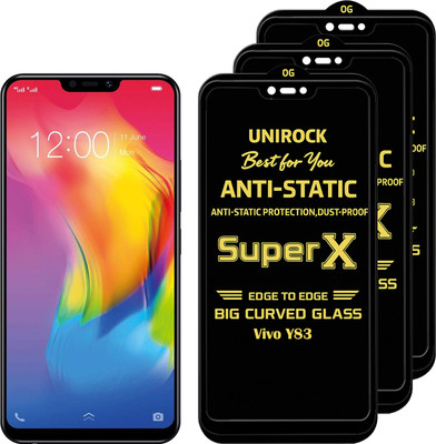 Unirock Tempered Glass Guard for Vivo Y83(Pack of 3)