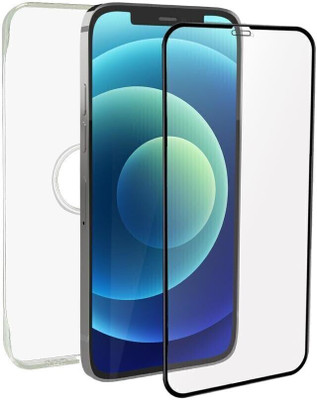 YOUTH MOBI Tempered Glass Guard for iPhone 12, iPhone 12 Pro (Transparent) Back Cover Case iPhone 12, iPhone 12 Pro, Full Screen Edge to Edge Coverage with Easy Installation kit(Pack of 1)