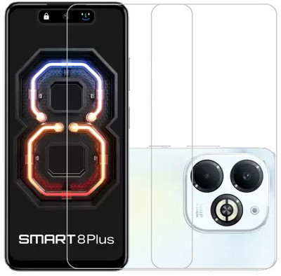 HOBBYTRONICS Tempered Glass Guard for Infinix Smart 8 Plus, INFINIX SMART 8 PLUS(Pack of 2)