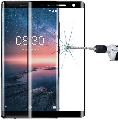 FITSMART Edge To Edge Tempered Glass for Nokia 8 Sirocco(Pack of 1)
