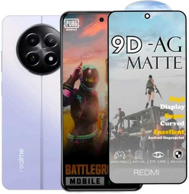 FAIYER BEAT Tempered Glass Guard for Premium matte Tempered Glass For realme 12x 5g(matte finish,Pack Of 1) Advanced gaming matte Full Screen Coverage Screen Protector for realme 12x 5g(Pack of 1)