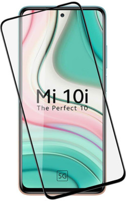 Riwzet Tempered Glass Guard for Tempered Glass for Xiaomi Mi 10i 5G Screen Protector Guard, Full Glue Clear Easy Install Kit 9H Hardness Case Friendly - Pack Of 1(Pack of 1)