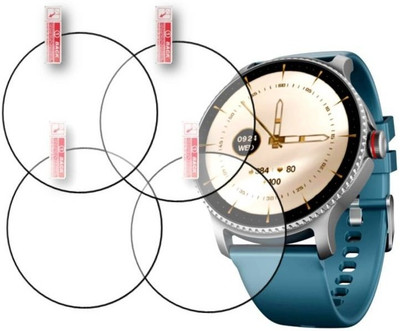 ZIDZEE Tempered Glass Guard for BOAT LUNAR DISCO VERY SMART WATCH TEMPERED GLASS (P-4)(Pack of 4)