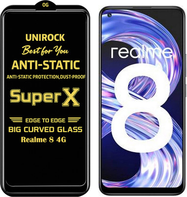 Unirock Tempered Glass Guard for Realme 8 4G(Pack of 1)