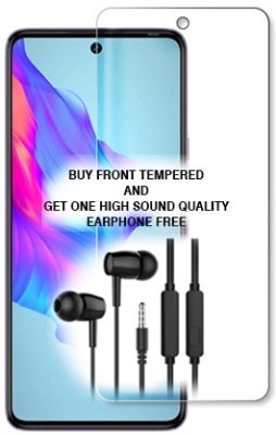 ARBAN Tempered Glass Guard for Tecno Camon 18 FRONT TEMPERED GLASS BUY AND GET ONE HIGH SOUND QUALITY EARPHONE FREE(Pack of 1)