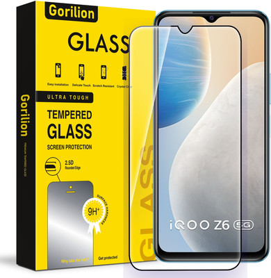 Gorilion Tempered Glass Guard for IQOO Z6 5G(Pack of 1)