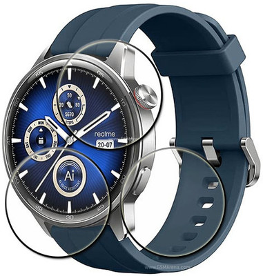 tombik Tempered Glass Guard for 45wr-Realme Watch S2(Pack of 3)