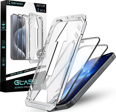 KARWAN Tempered Glass Guard for Apple iPhone 13 Pro Max,Apple iPhone 14 Plus(Pack of 1)