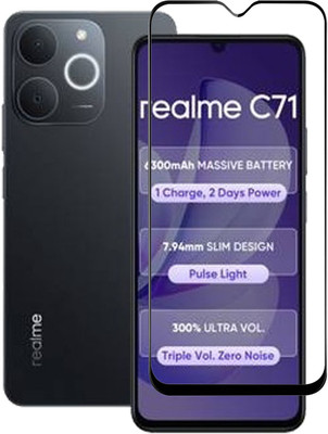Chronic Edge To Edge Tempered Glass for Realme C71, realme C71(Pack of 1)