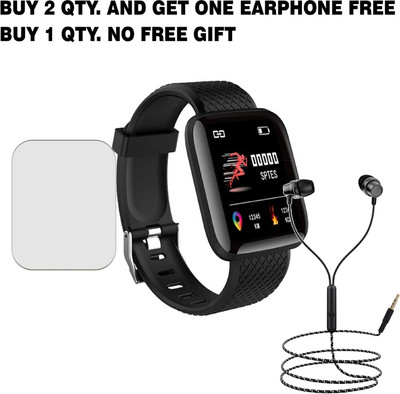 SOMTONE Tempered Glass Guard for 116 Smart Watch 40MM BUY 2 QTY AND GET ONE EARPHONE FREE(Pack of 1)