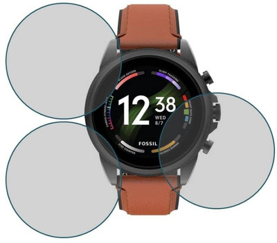 DB Tempered Glass Guard for FOSSIL GEN 46MM SMART WATCH TEMPERED GLASS ( PACK OF 3)(Pack of 3)