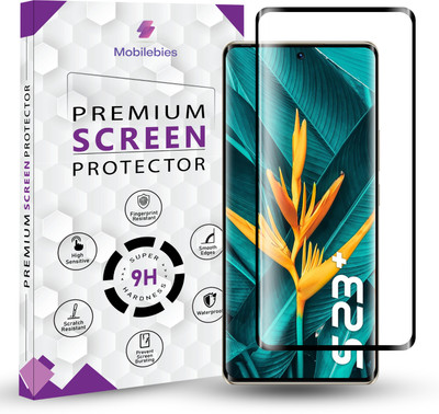 Mobliebies Tempered Glass Guard for Itel S23 Plus 5G 5G Full Glue Curved Screen Protector - ( Non-UV Glass )(Pack of 1)