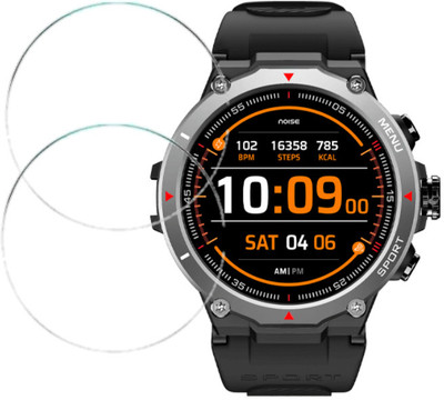 MUTAALI Tempered Glass Guard for Noisefit Force Rugged Smartwatch(Pack of 2)