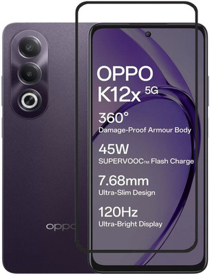 AKSHUD Tempered Glass Guard for Oppo K12x 5G, Oppo K12x(Pack of 1)