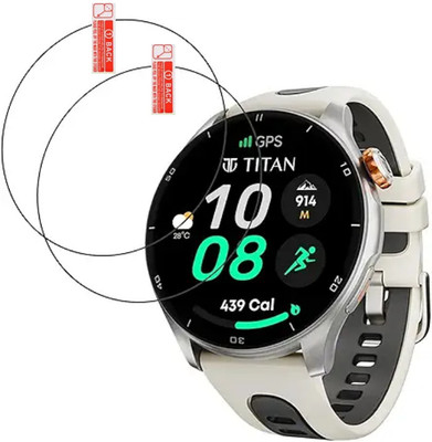 MUTAALI Tempered Glass Guard for Titan Celestor Smart watch screen protector(Pack of 2)