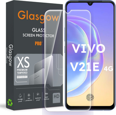 Glasgow Tempered Glass Guard for Vivo V21e 4G(Pack of 1)