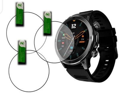 KHWABEEDA Tempered Glass Guard for NOISE ENDEAVOUR RUGGED 1.46 SMART WATCH TEMPERED GLASS (PACK OF 3)(Pack of 3)