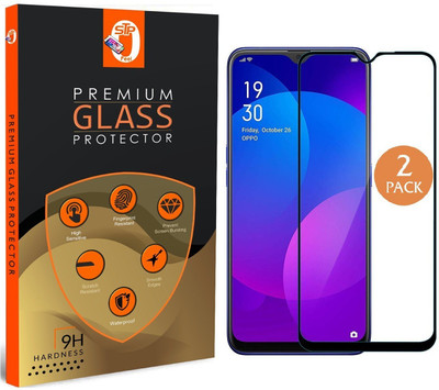 STP FEEL Tempered Glass Guard for Oppo A9 2020(Pack of 2)
