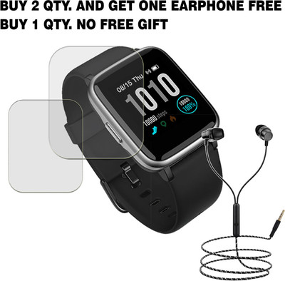 SOMTONE Tempered Glass Guard for GIONEE GSW1 SMART WATCH BUY 2 QTY AND GET ONE EARPHONE FREE(Pack of 1)
