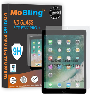 Mobling Tempered Glass Guard for iPad 6 Gen 9.7 Inch, iPad 9.7 (2017) / iPad 9.7 (2018) (A1954/A1893)(Pack of 1)