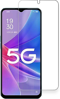 SOMTONE Tempered Glass Guard for Oppo A58x FRONT(Pack of 1)