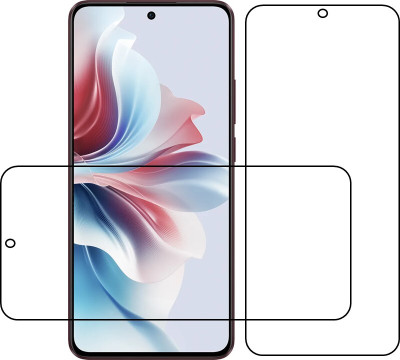 Tuch Edge To Edge Screen Guard for OPPO F25 PRO 5G Impossible Fiber Tempered Glass OPPO F25 PRO 5G(Pack of 2)