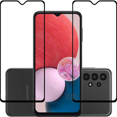 NIMMIKA ENTERPRISES Edge To Edge Tempered Glass for Samsung Galaxy A13 4G(Pack of 2)