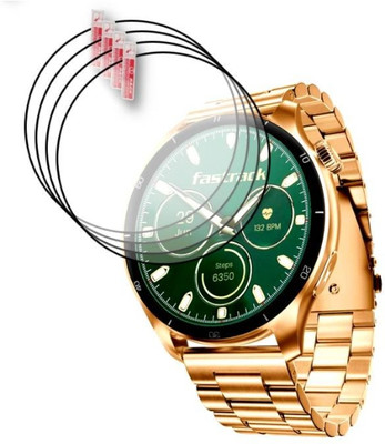 KHWABEEDA Tempered Glass Guard for FASTRACK DEZIRE FX1 PRO 1.43 WATCH SCREEN GUARD(Pack of 4)