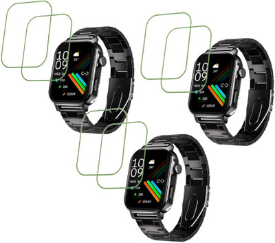 MUTAALI Tempered Glass Guard for Cultsport Ace X Luxe 1.96 smart watch screen protector(Pack of 6)