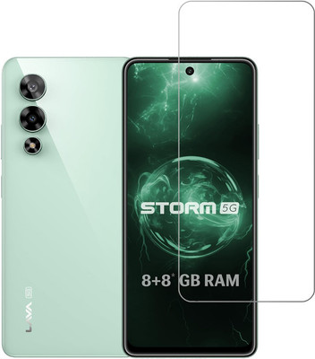 KARTRAY Tempered Glass Guard for Lava Storm 5G(Pack of 1)